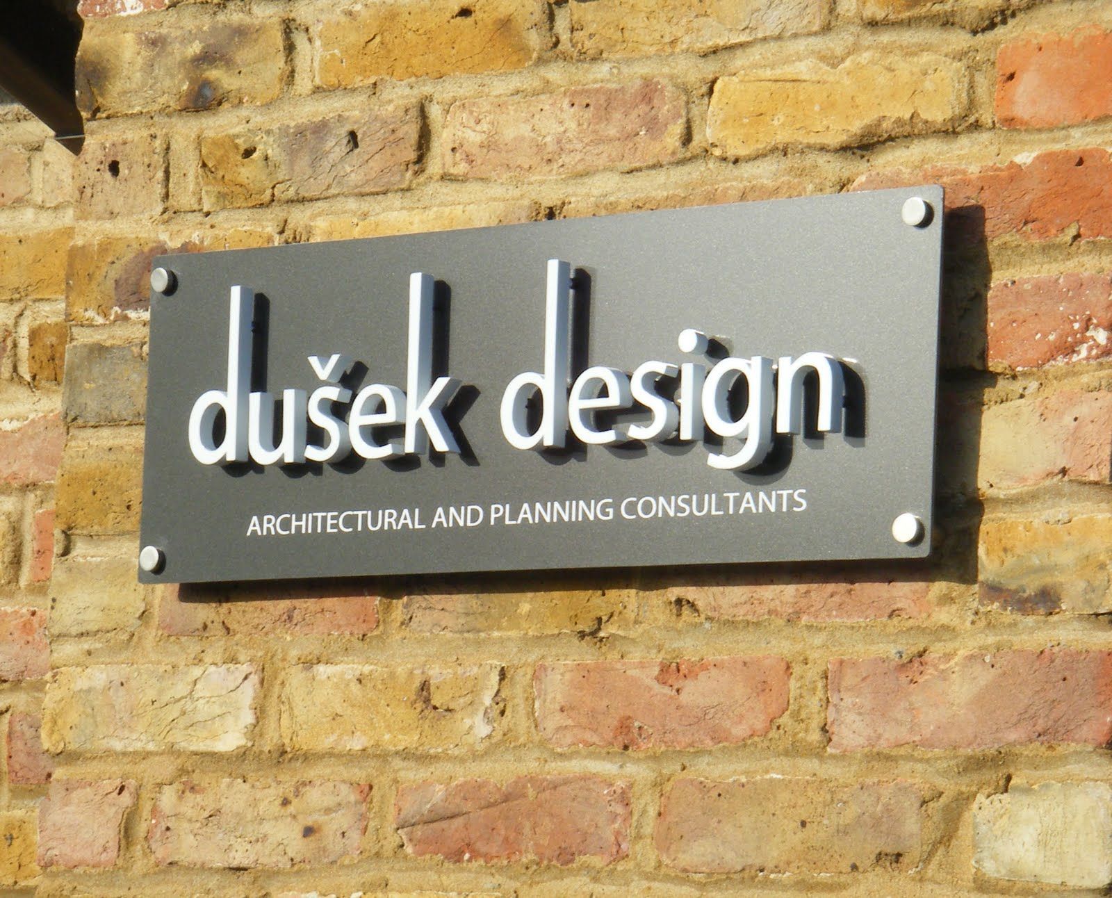 Raised letter wall plaque